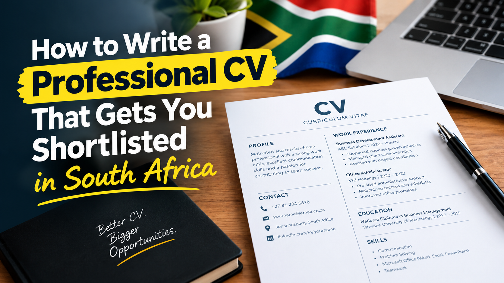 Professional CV writing guide for job seekers in South Africa